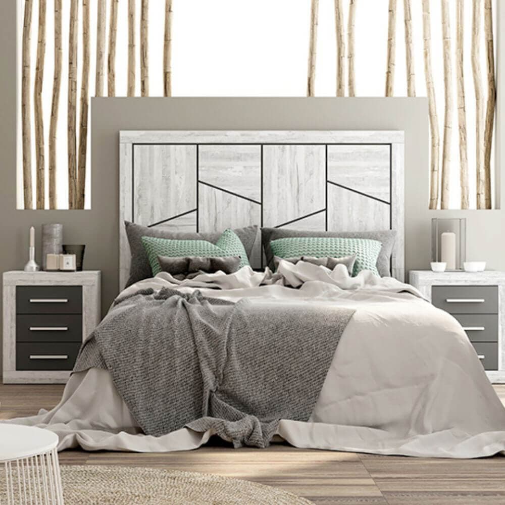 Cabecero 161 cm con mesitas Luxury