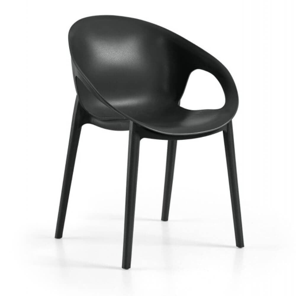 Pack de 4 sillas exteriores apilables 2