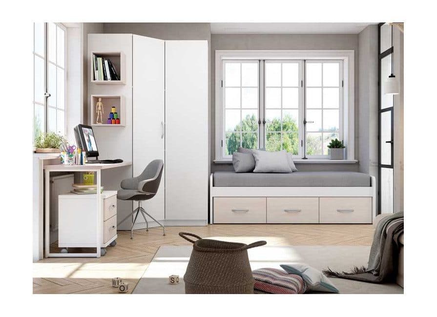 Composición de Dormitorio Juvenil Completa 105