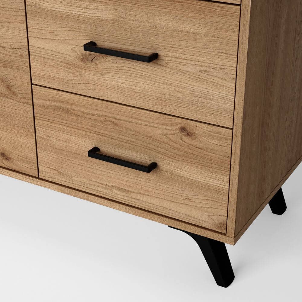 Aparador 2 puertas y 3 cajones diseño línea