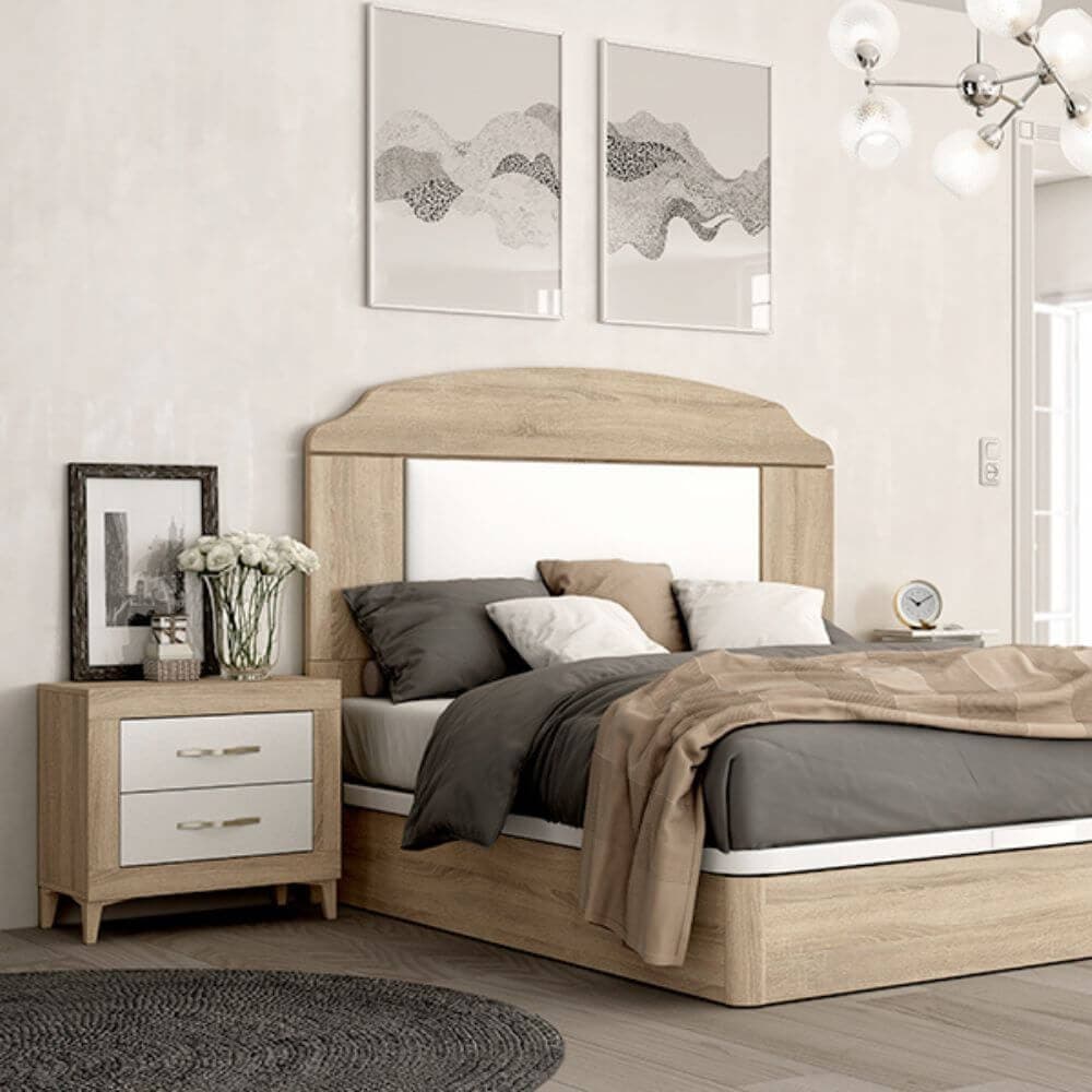 Cabecero 161 cm con mesitas Cambrian